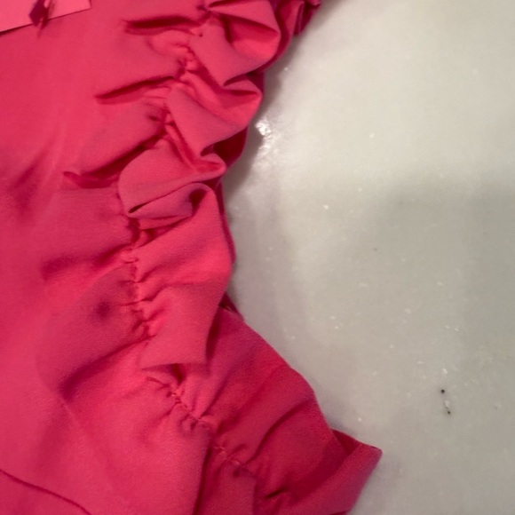 Lilly Pulitzer Women’s Outfit Callahan Shorts Sz 2 & Pink Ruffle Top XXS - Picture 10 of 15